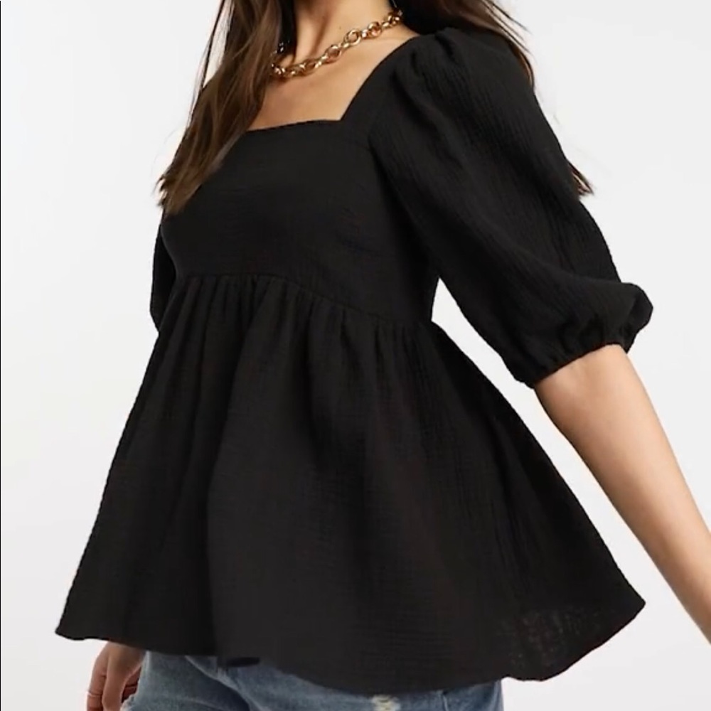 Peplum Puff sleeve blouse
